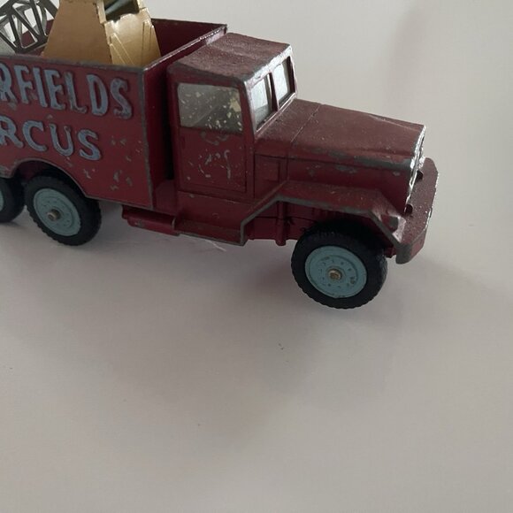 Vintage Corgi Major Toys No 1121 Chipperfields Int Circus Crane Truck 6x6 Red - Picture 13 of 16